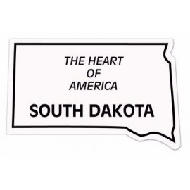 South Dakota State Shape Magnet - Full Color with Logo
