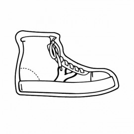 High Top Shoe Magnet - Full Color with Logo  High Top Shoe Magnet - Full Color with Logo