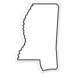 Personalized Mississippi State Shape Magnet - Full Color