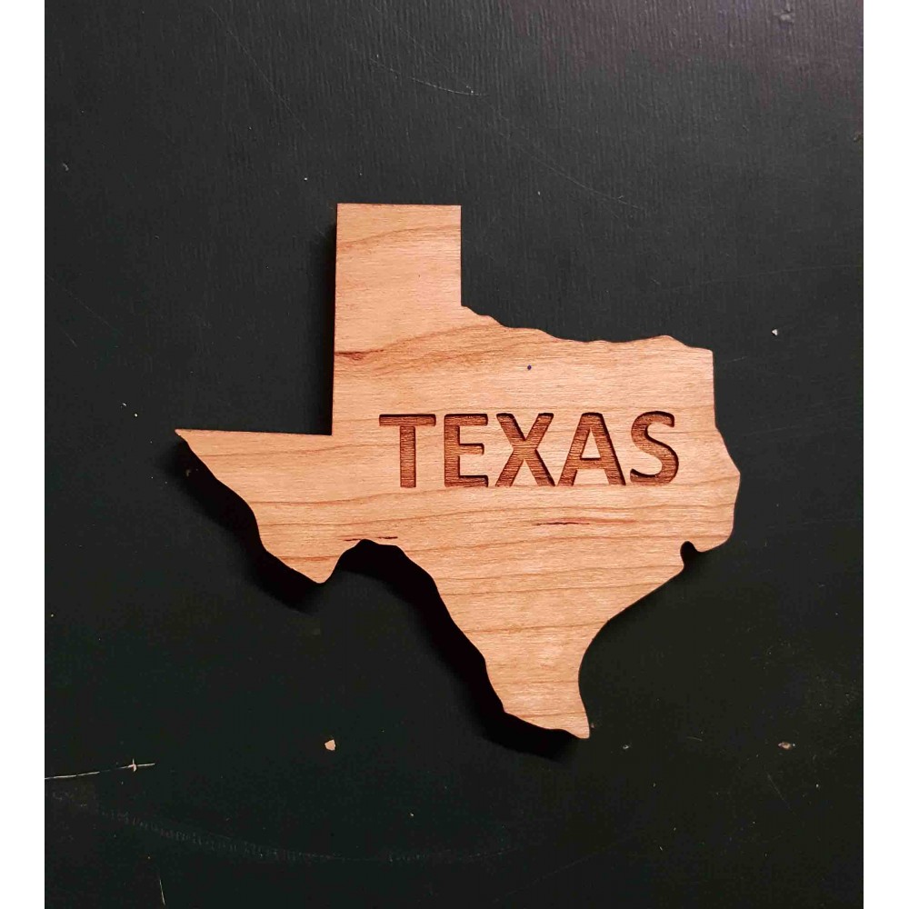 2" - Texas Hardwood Magnets with Logo
