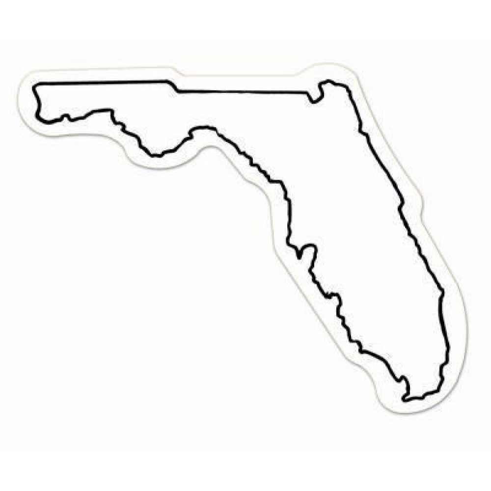 Florida State Shape Magnet - Full Color with Logo