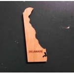 2" - Delaware Hardwood Magnets with Logo