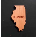 Customized 2" - Illinois Hardwood Magnets