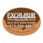 Donut Magnet - 5.75" x 4.25" - 30 mil - Outdoor Safe with Logo