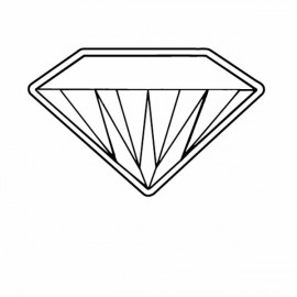 Customized Magnet - Large Diamond - Full Color  Customized Magnet - Large Diamond - Full Color