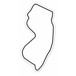 Promotional New Jersey State Shape Magnet - Full Color
