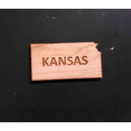 Customized 2" - Kansas Hardwood Magnets  Customized 2" - Kansas Hardwood Magnets