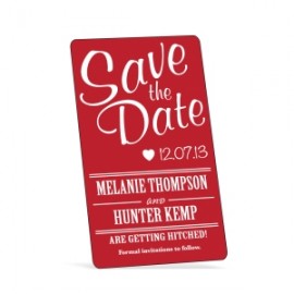 Customized Save The Date Magnet | Rectangle | 2" x 3 1/2"  Customized Save The Date Magnet | Rectangle | 2" x 3 1/2"