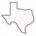 Promotional Texas State Shape Magnet - Full Color