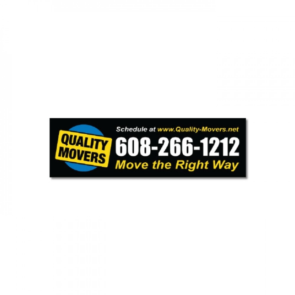 Logo Branded Magnetic Bumper Sticker - 10" x 3" Full Color Logo Branded Magnetic Bumper Sticker - 10" x 3" Full Color