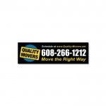 Logo Branded Magnetic Bumper Sticker - 10" x 3" Full Color