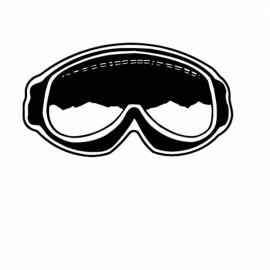 Personalized Ski Goggles Magnet - Full Color