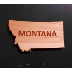 2" - Montana Hardwood Magnets with Logo