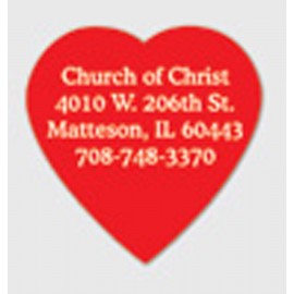 Heart Magnet - Full Color with Logo  Heart Magnet - Full Color with Logo