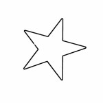 Logo Branded Magnet - Star Outline - Full Color