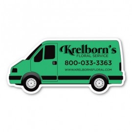 Sprinter Van Magnet - 3.5" x 1.65" - 30 mil - Outdoor Safe with Logo