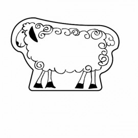 Customized Magnet - Lamb - Full Color  Customized Magnet - Lamb - Full Color