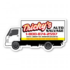 Box Truck Magnet - 4" x 2.1" - 20 mil with Logo
