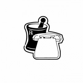 Phone w/ Mortar & Pestle Magnet - Full Color with Logo  Phone w/ Mortar & Pestle Magnet - Full Color with Logo