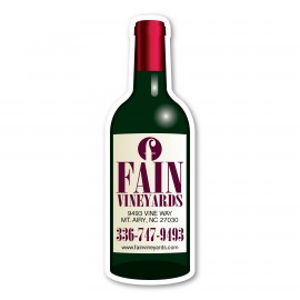 Customized Wine Bottle Magnet - 2" x 6" - 20 mil  Customized Wine Bottle Magnet - 2" x 6" - 20 mil
