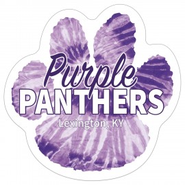 Sports Magnet | Paw Print | 5 3/4" dia. | .030" Thickness | Full Color with Logo