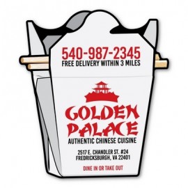 Promotional Take-Out Box Magnet - 4.5" x 5" - 30 mil - Outdoor Safe  Promotional Take-Out Box Magnet - 4.5" x 5" - 30 mil - Outdoor Safe