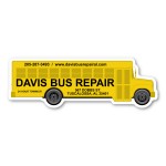 School Bus Magnet - 4.125" x 1.375" - 20 mil with Logo