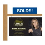 Realty Sign Business Card Magnet - 4.3" x 4" - 30 mil - Outdoor Safe with Logo