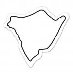 Hawaii State Shape Magnet - Full Color with Logo
