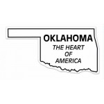 Logo Branded Oklahoma State Shape Magnet - Full Color