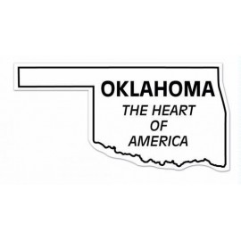 Logo Branded Oklahoma State Shape Magnet - Full Color  Logo Branded Oklahoma State Shape Magnet - Full Color