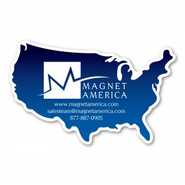 Promotional USA Magnet - 4" x 2.5" - 30 mil - Outdoor Safe  Promotional USA Magnet - 4" x 2.5" - 30 mil - Outdoor Safe