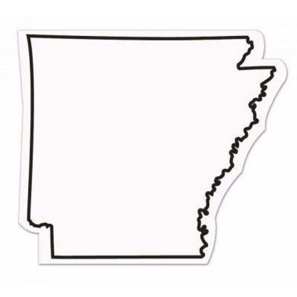 Arkansas State Shape Magnet - Full Color with Logo