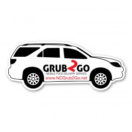 SUV Magnet - 4.25" x 1.75" - 20 mil with Logo