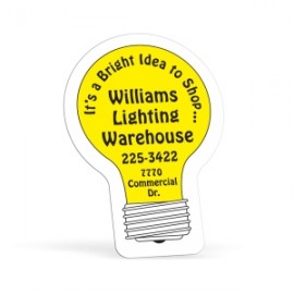 Light Bulb 0.02" Thick Vinyl Die Cut Small Stock Magnet Custom Imprinted