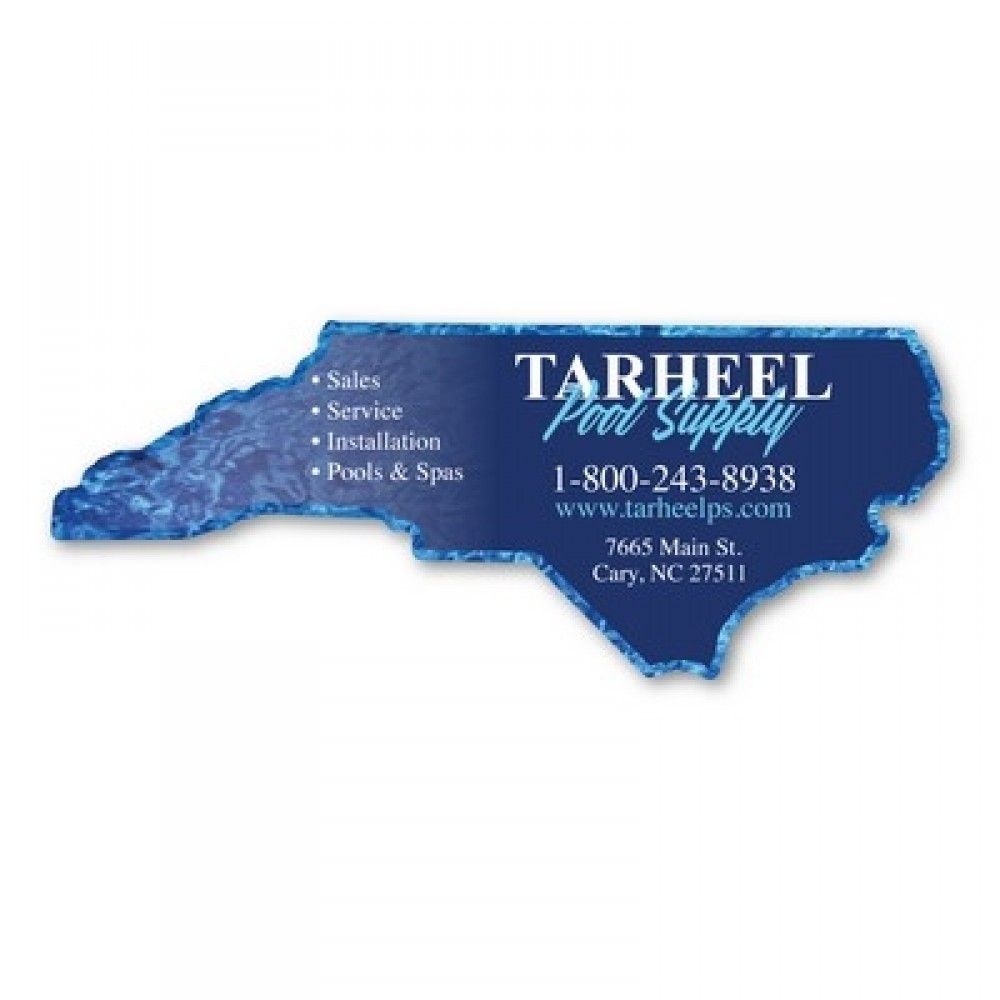 Personalized North Carolina Magnet - 6.25" x 2.5" - 30 mil - Outdoor Safe