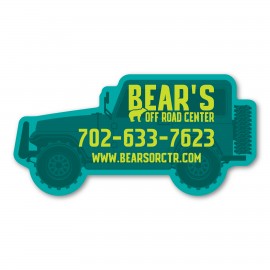 Jeep Magnet - 6" x 3" - 20 mil with Logo