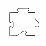 Puzzle Part Magnet - Full Color with Logo