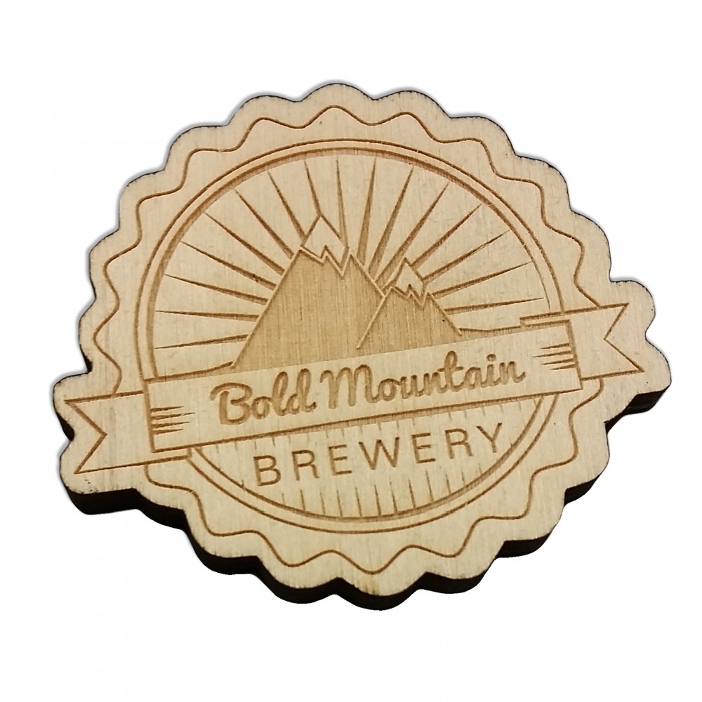 Promotional Etched Birch Magnets 6 Square Inches Promotional Etched Birch Magnets 6 Square Inches