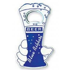 Beer Glass Look Bottle Opener with Magnet with Logo  Beer Glass Look Bottle Opener with Magnet with Logo