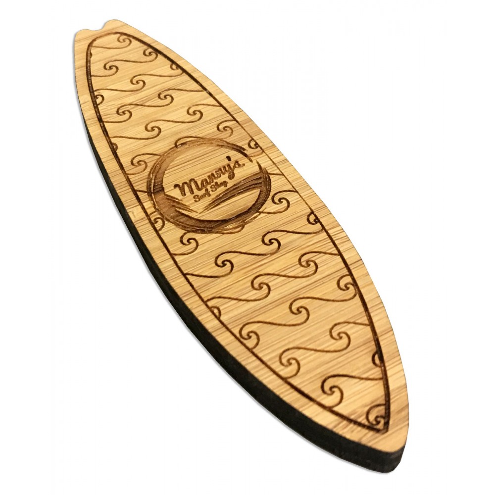 Promotional 10 Square Inch Etched Bamboo Magnet Promotional 10 Square Inch Etched Bamboo Magnet
