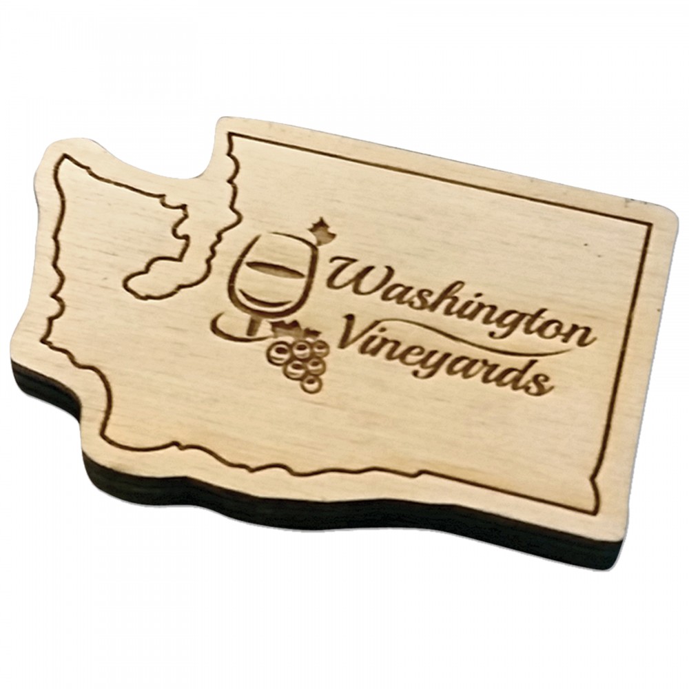 6 Square Inch Etched Birch Wood Magnet Custom Imprinted 6 Square Inch Etched Birch Wood Magnet Custom Imprinted