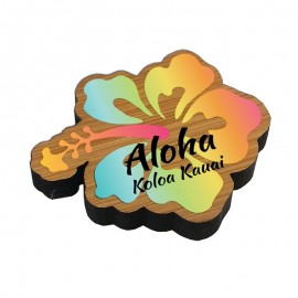 6 Square Inch Ultra Vivid Bamboo Magnet Logo Branded