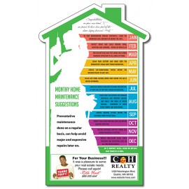 25 Mil House Shape Laminated Magnet (3 3/4"X6 1/8") Custom Imprinted  25 Mil House Shape Laminated Magnet (3 3/4"X6 1/8") Custom Imprinted