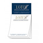 Logo Branded Custom Magna-Pad - 3.5x6.25 50-Sheet with Business Card Magnet