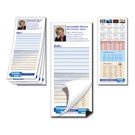 Scratch Pad / Notepad with Magnetic Backer - Custom 25-Sheets (3.5x8) Custom Printed