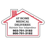 Logo Branded House Magnetic Note Holder (20 Mil)