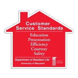 20 Mil House Shape Large Size Calendar Magnet Custom Printed