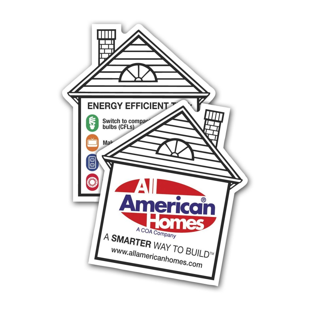 Double Sided House Magnet Logo Branded