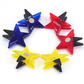 Plastic Star Shaped Magnetic Memo Logo Branded  Plastic Star Shaped Magnetic Memo Logo Branded